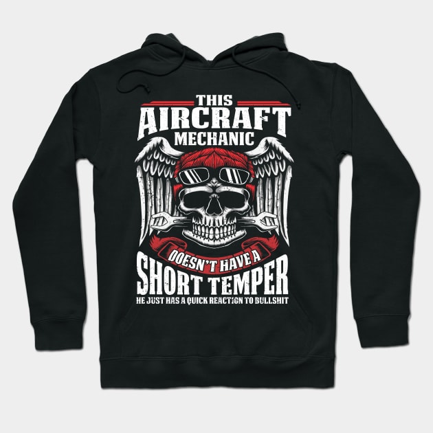 Aircraft Mechanic Aviation Airplane Mechanic Hoodie by IngeniousMerch